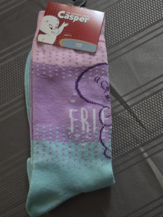 Accessories - Halloween Casper Graphic Crew Socks